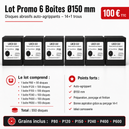 Lot de 6 boîtes de disques...